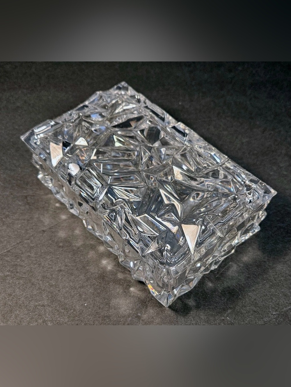 Vintage Tiffany & Co. Rock Cut Crystal Jewlery Box
Excellent Condition - Picture 8 of 13